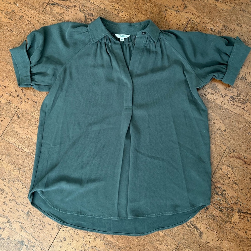 Max Studio Textured Puff Sleeve Blouse